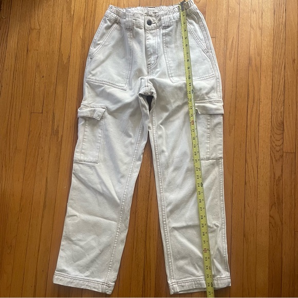 Pacsun Baggy Cargo Jeans Off-white - Size Small - Picture 8 of 8